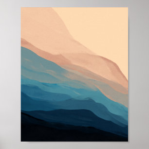 Waves In Texture - Strands Beach Landscape Poster