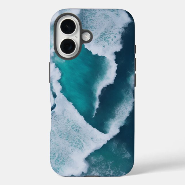 waves in the middle of the sea Case-Mate iPhone case (Back)