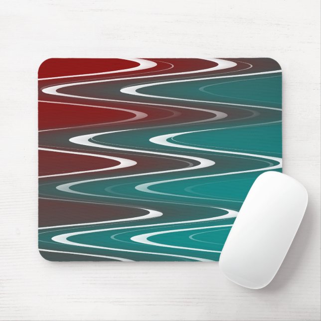 Waves in white mouse mat (With Mouse)