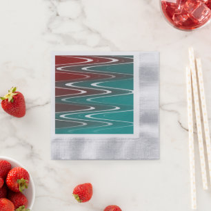 Waves in white napkin