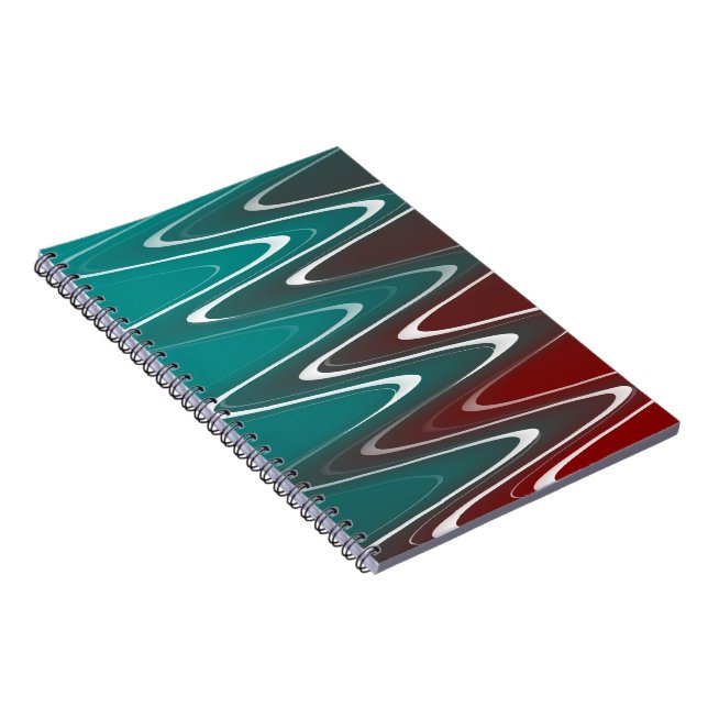 Waves in white notebook (Right Side)