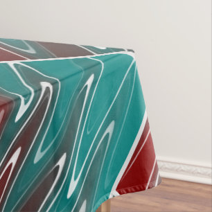 Waves in white tablecloth