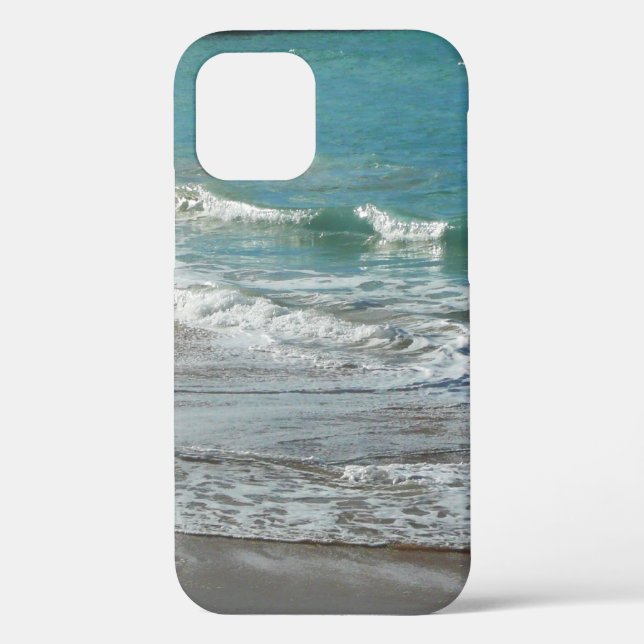 Waves Lapping on the Beach Turquoise Blue Ocean Case-Mate iPhone Case (Back)