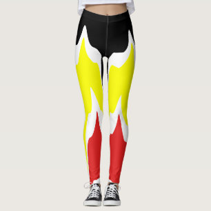 waves liquid flow leggings