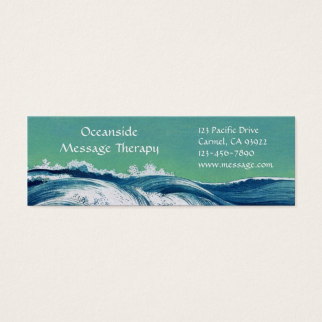 Waves Mini Business & Appointment Card (Front)