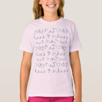 Waves Minimal Abstract Hand Drawn Sea Pattern Girl