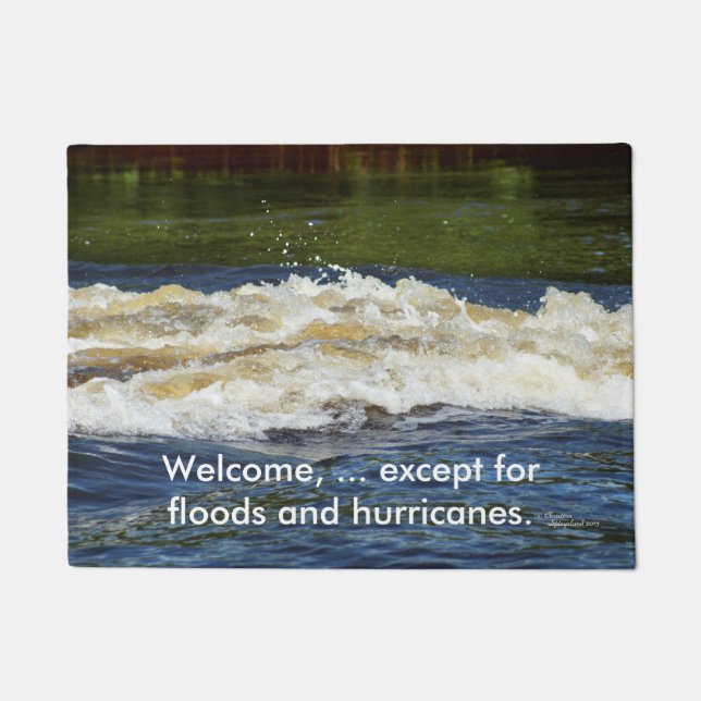 Waves no floods hurricanes Doormat (Front)