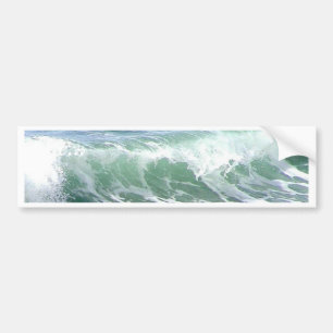 Waves Ocean Foam Water Bumper Sticker