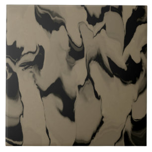 Waves of Black and Brown Tile