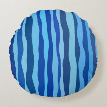 Waves of Blue Cyan Navy Cobalt Sky Blue