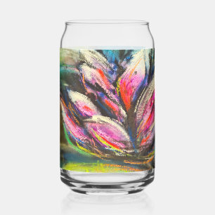 Waves of calm blooming can glass