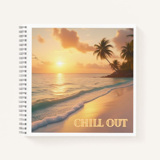 Waves of Change – Chill Out Sunrise Journal (Front)
