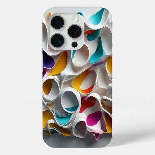 Waves of Color Geometry iPhone 15 Pro Case