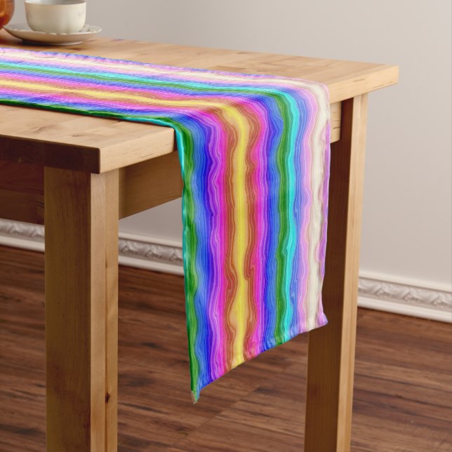 Waves of Colour Short Table Runner (In Situ)