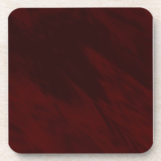 Waves of Dark Red Coaster (Front)