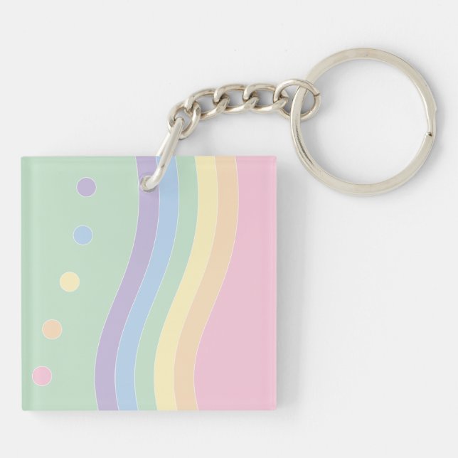 Waves of Delight (Flow)  Key Ring (Back)