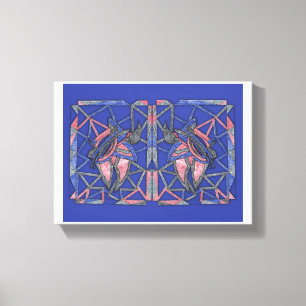 Waves of Expression Abstract Canvas Art