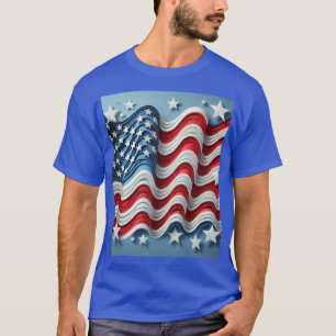 Waves of Freedom Patriotic T-Shirt