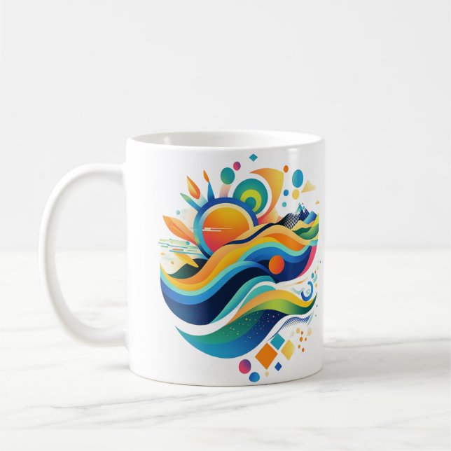 Waves of Life Mug (Left)
