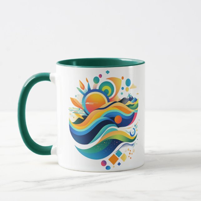 Waves of Life Mug (Left)