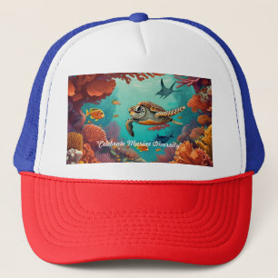 "Waves of Life" Trucker Hat