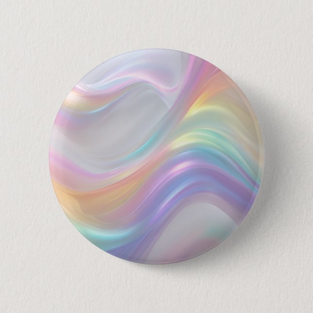 Waves of Light 6 Cm Round Badge (Front)