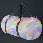 Waves of Light Duffle Bag<br><div class="desc">Waves of Light feels like drifting through a luminous dreamscape where sound and colour move as one. The music would shimmer with airy synths, soft choir tones, and delicate piano notes that glide like light refracting through crystal. Each wave rises gently and dissolves into the next, evoking serenity, hope, and...</div>