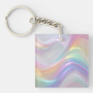 Waves of Light Key Ring