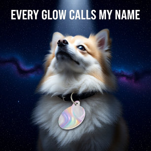 Waves of Light Pet Tag