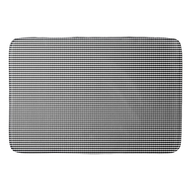 Waves of Perception In Black And White, Bath Mat (Front)