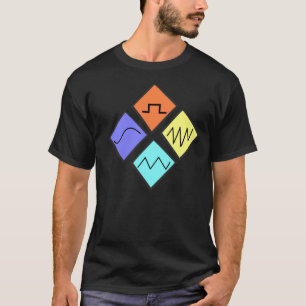 "Waves of sound" is unique edm designed tshirt