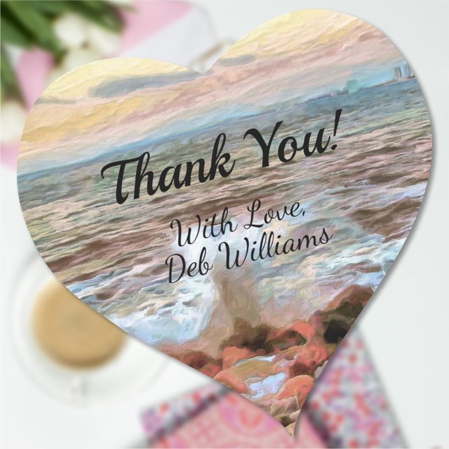 Waves of Thank you 0742 Heart Sticker (Creator Uploaded)