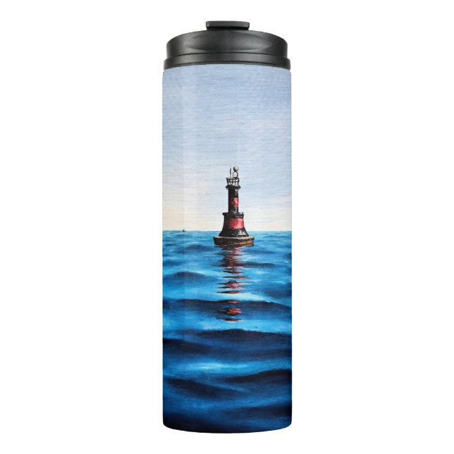 Waves of the Adriatic Sea Maritime Magical Symphon Thermal Tumbler (Front)