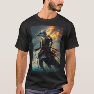 Waves of Valour: The Dolphin Samurai" T-Shirt