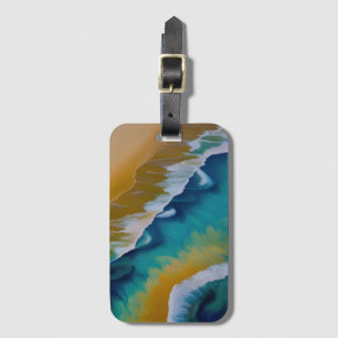 Waves on a Sandy beach  Luggage Tag