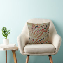 Waves on mixed base in greyish ochre orange brown