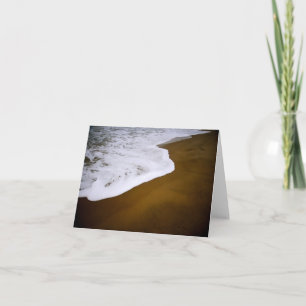 Waves on Red Sand Thank You Card