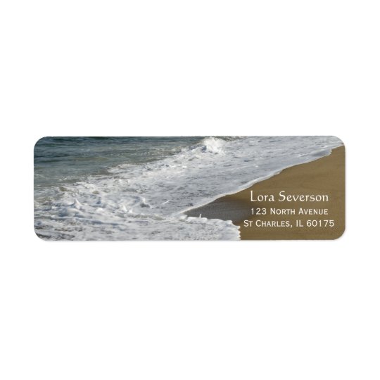 Waves on the Beach Return Address Label