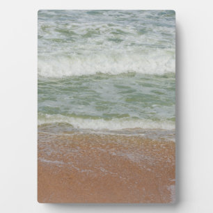 Waves On the Beach Tropical Image Plaque