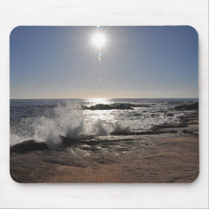 Waves on the Rocks Mouse Mat