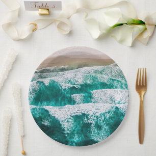 Waves Paper Plate