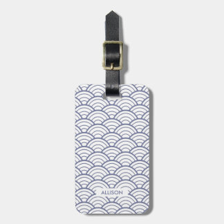 Waves Pattern Luggage Tag