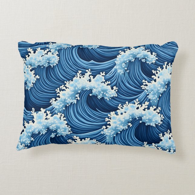 waves pillow (Back)