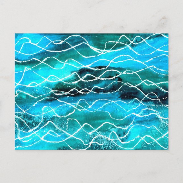 'Waves' Postcard (Front)