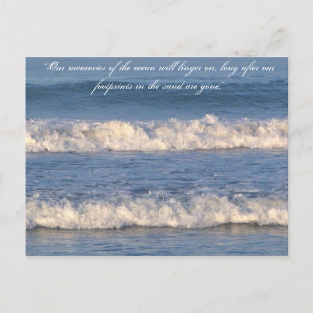 Waves Quotes Postcard (Front)