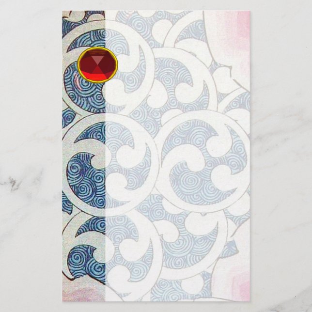 WAVES RED RUBY STATIONERY (Front)