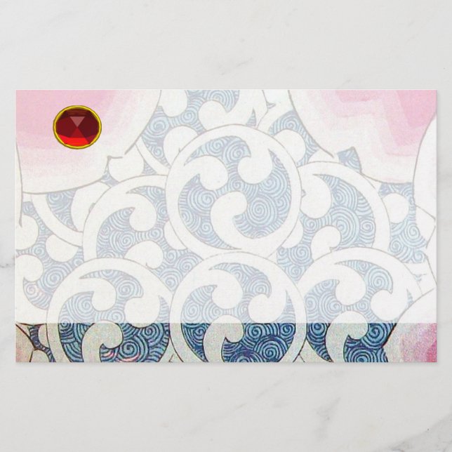 WAVES RED RUBY STATIONERY (Front)