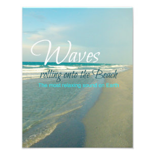 Waves Rolling onto the Beach Photo Print