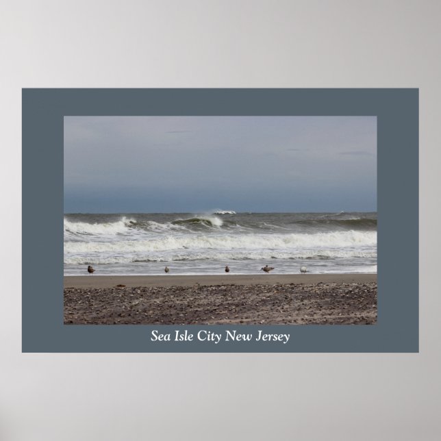 Waves Sea Isle City Poster (Front)