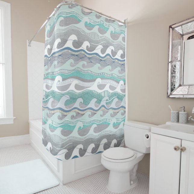 waves shower curtain (In Situ)